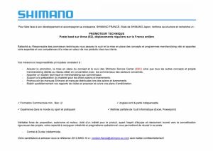 gallery Shimano France offre deux postes en CDI