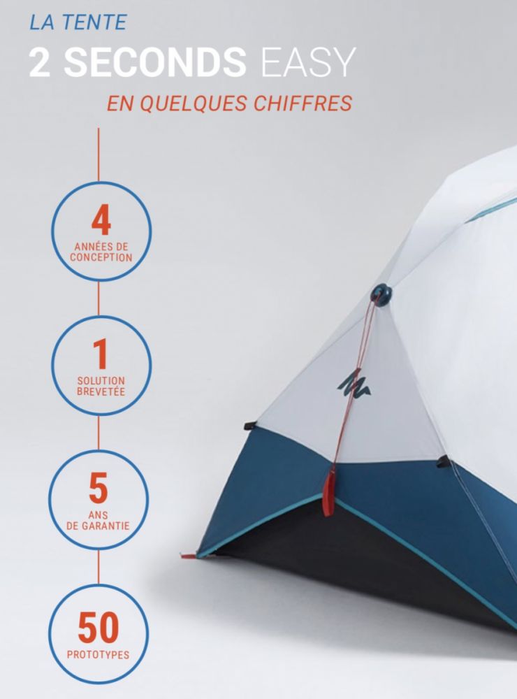 La tente 2 Seconds EASY : 25 ans qu'on accompagne vos aventures